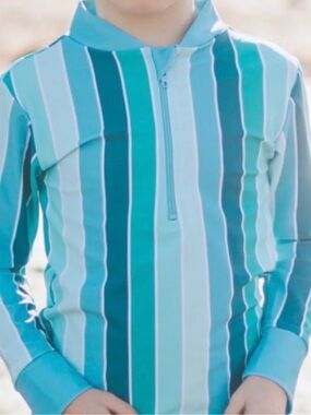 Honeysuckle | Striped toddler rashguard - never worn